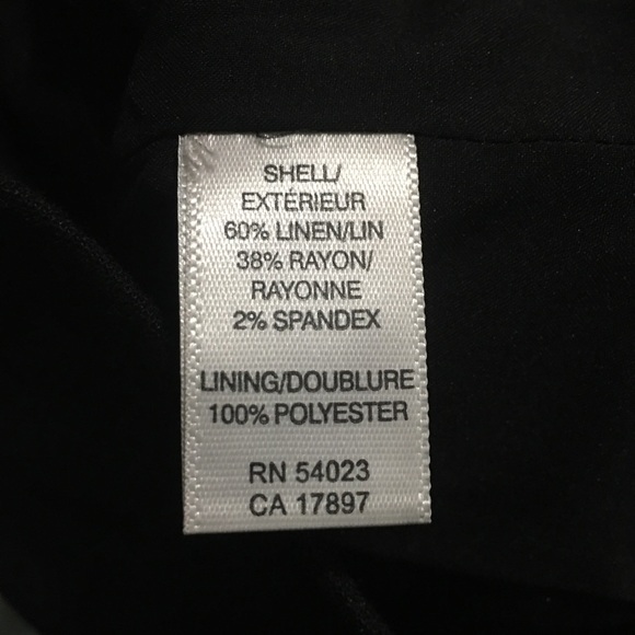 Banana Republic Black Linen Zip Up Jacket - Picture 5 of 5